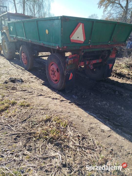 Przyczepa wywrotka d45 d47 d35 thk hl nieuszkodzony Łubna-Jakusy sprzedam
