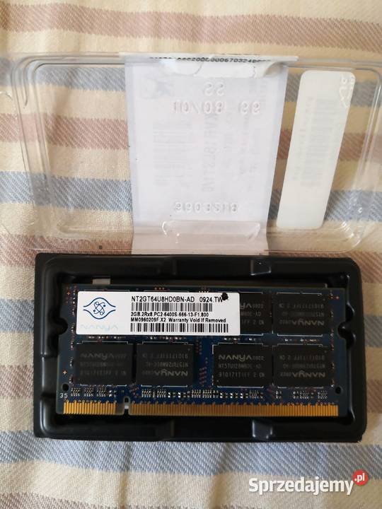 pamiec NANYA DDR2 i SAMSUNG 2GB 2Rx8 PC5300 667MHz Głubczyce