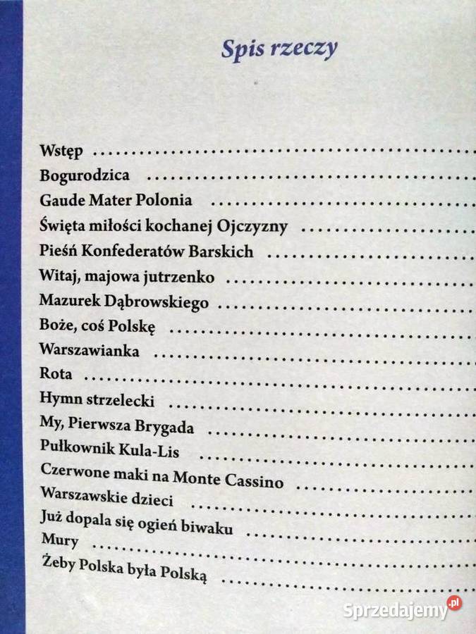 Polskie hymny i pieśni patriotyczne Piotr Pacak ISBN 9788395294365