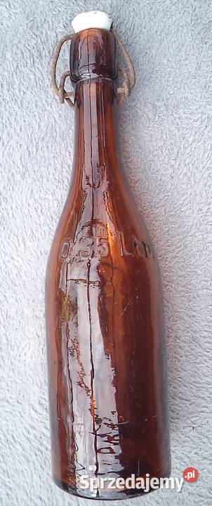 OBV Schutzmarke stara przedwojenna butelka piwie śląskie Piekary Śląskie