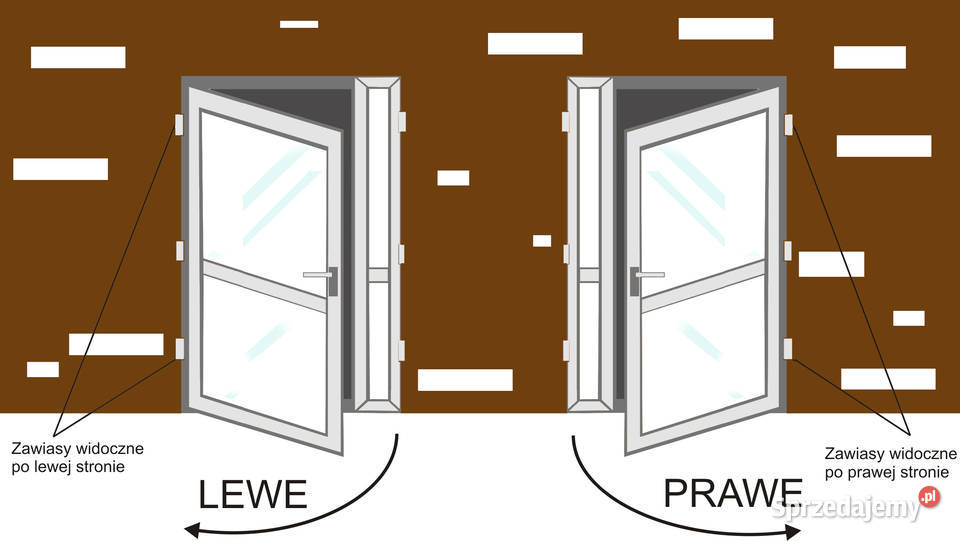 nowe PCV drzwi 160x210 białe zęwnętrzne Gorlice