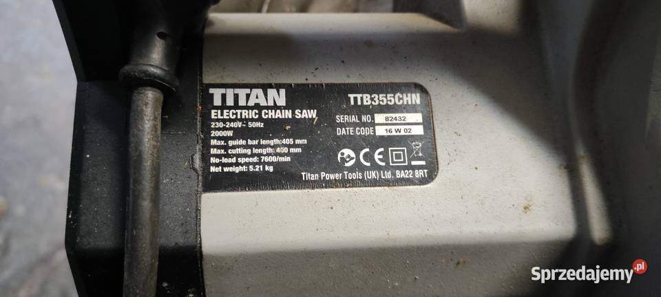 Titan piła łańcuchowa elektryczna
