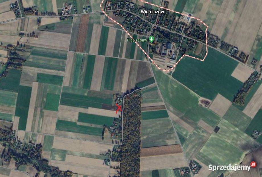 Sprzedam działkę budowlaną w Wierciszowie prąd