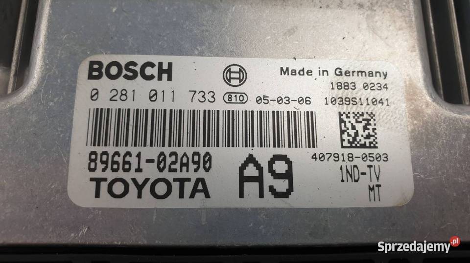 KOMPUTER SILNIKA ECU 8966102A90 COROLLA E12 Lipno