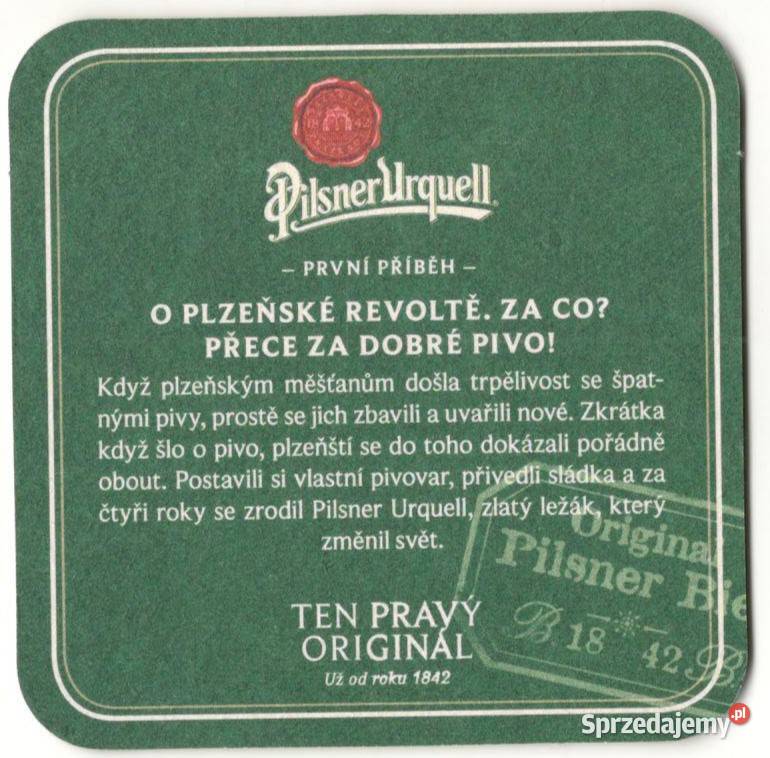 Pilsner Urquell podstawka do piwa 5 Gliwice sprzedam