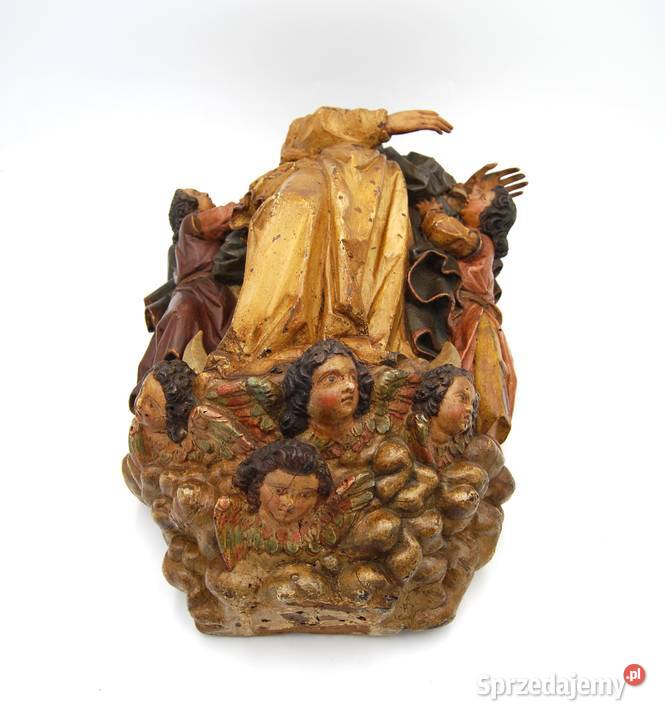 Piękna drewniana rzeźba Maria Immaculata XVIII w Poznań