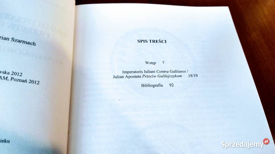 Julian Apostata przeciw Galilejczykom przekł Gdańsk