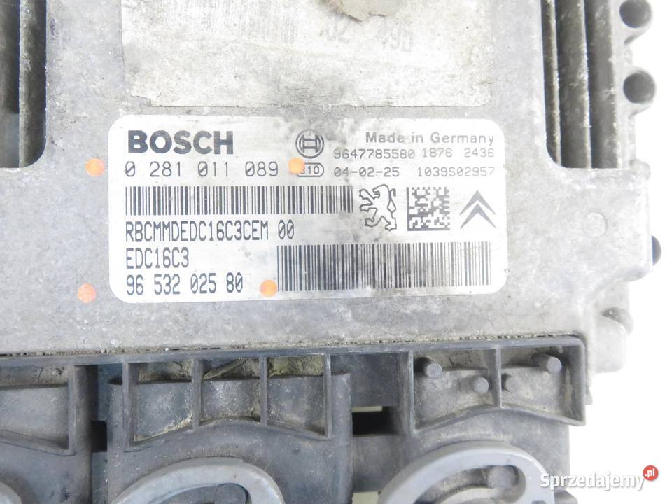 STEROWNIK PEUGEOT 206 14 HDi 8V 0281011089 małopolskie