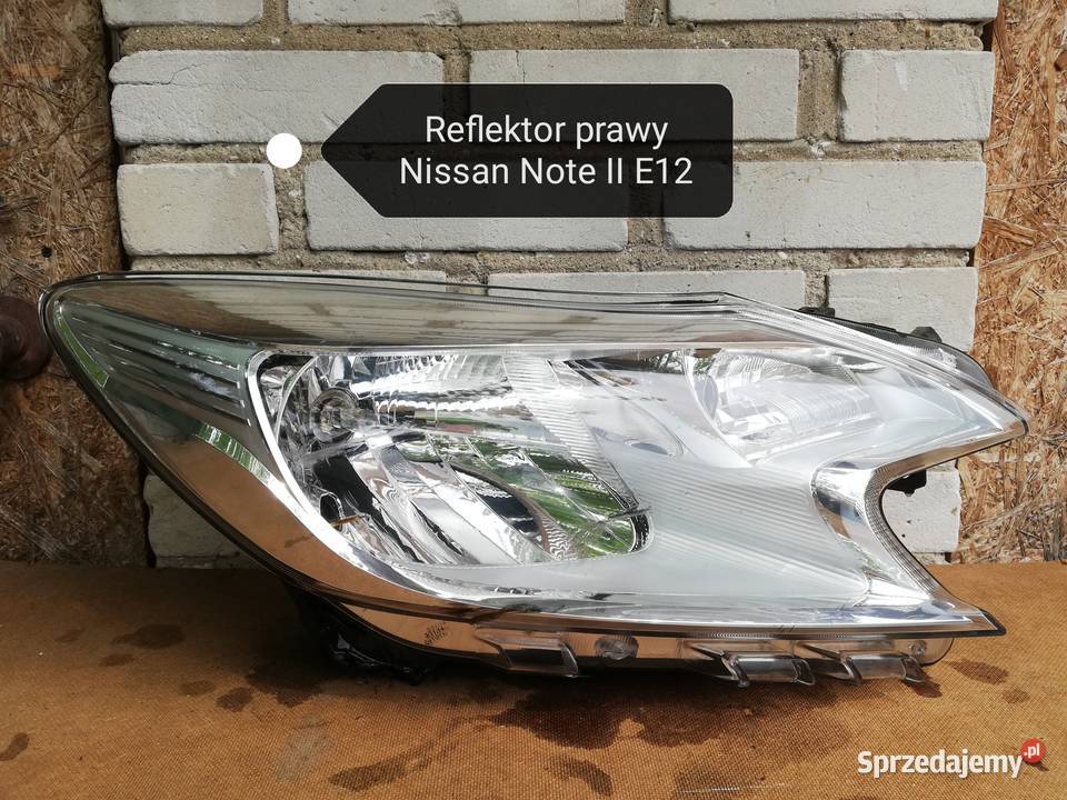 Reflektor prawy Nissan Note II E12 Łańcut Sprzedajemy.pl