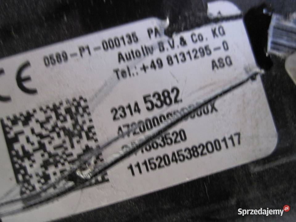 INSIGNIA A I LIFT 10r AIRBAG poduszka pasażera świętokrzyskie sprzedam