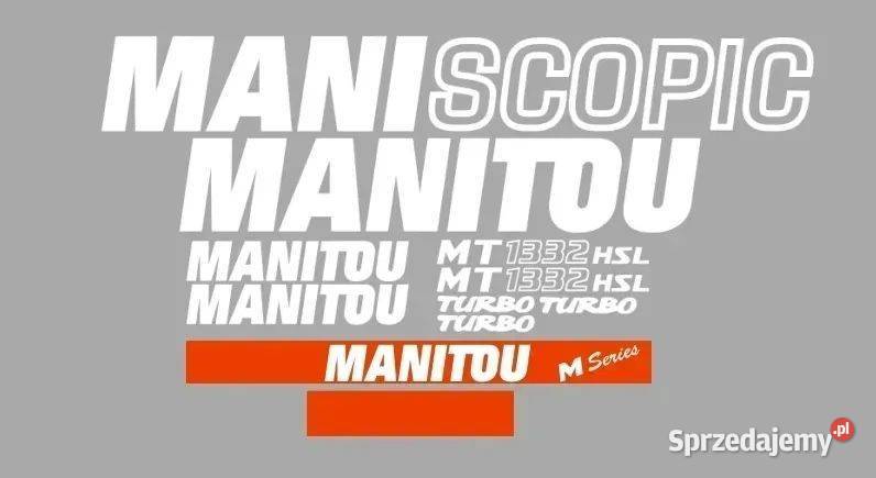 Naklejki oklejenie MANITOU MT 1332 HSL Zamiennik Janików sprzedam