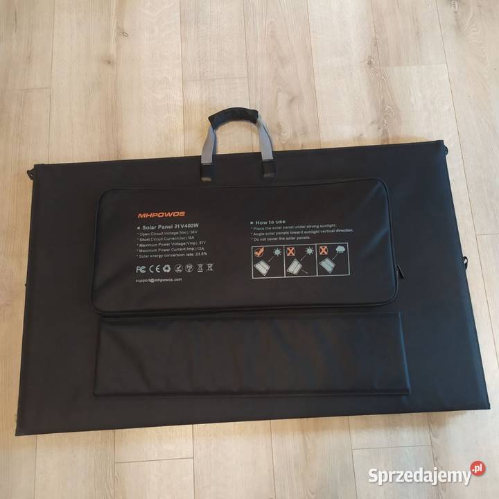 Składany panel słoneczny 400W kabel Warszawa
