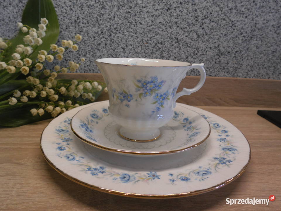 ANGLIA Royal Bone China Zestaw śniadaniowy Trio Raszków sprzedam