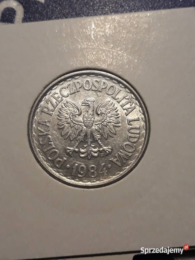 1 złoty 1984 r 2 około mennicze Konin