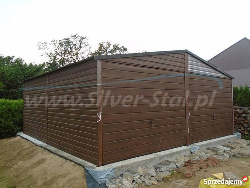 Garaż blaszany PREMIUM 6x6 drewnopodobny Trzebinia