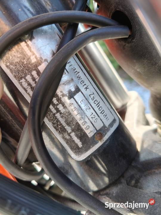 Motocykl MZ ETZ 125 kat B zarejestrowany Kalisz
