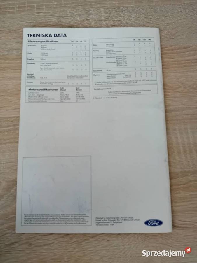 Katalog prospekt Ford Transit podkarpackie Krosno