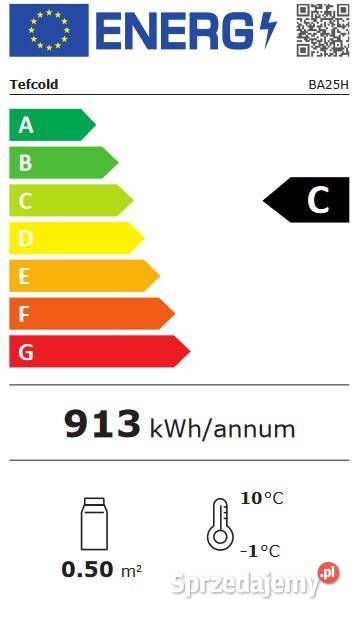 Lodówka barowa Tefcold BA25H Kazuń Polski sprzedam