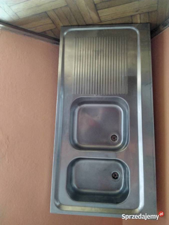 Zlewozmywak dwukomorowy ze ściekiem Biała sprzedam