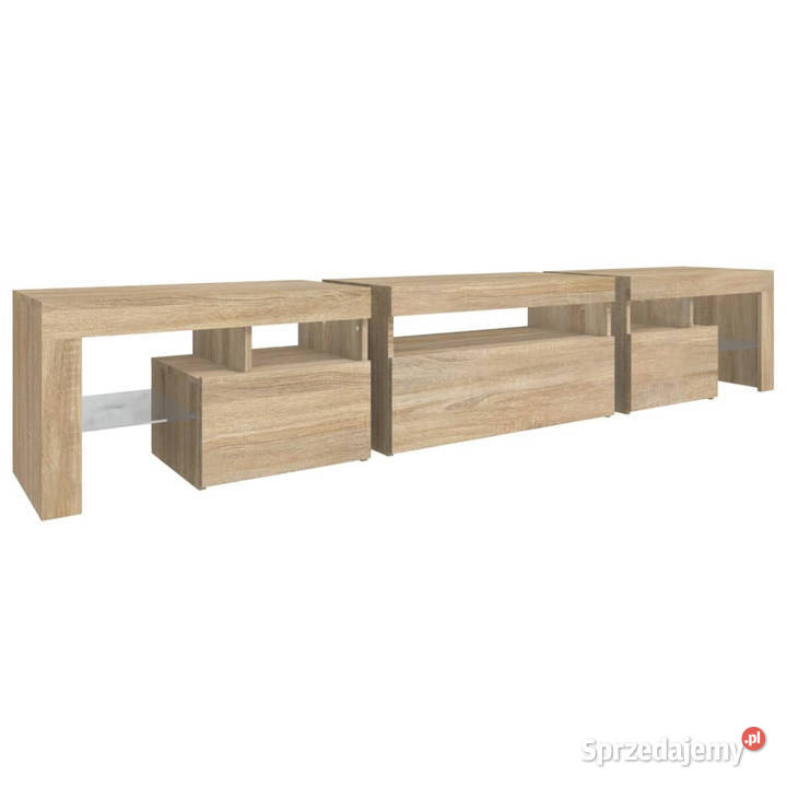 Szafka pod TV z oświetleniem LED dąb sonoma Warszawa