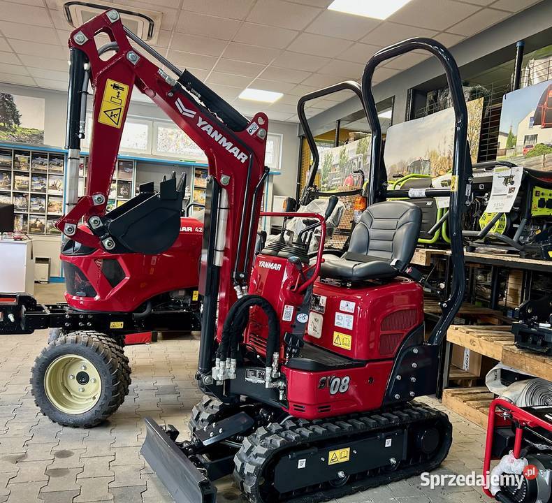 Nowa minikoparka YANMAR SV08 2023 r RĘKI LEASING Koparki Maszyny budowlane Łagiewniki Nowe