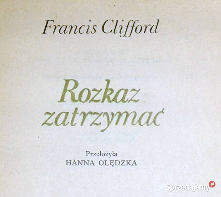 Rozkaz zatrzymać Francis Clifford Chełm
