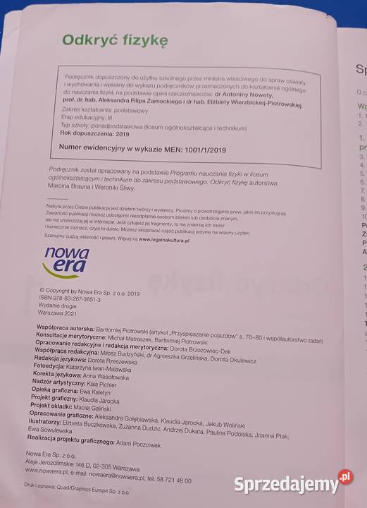 Odkryć fizykę 1 Zakr podstawowy MBraun WŚliwa Książki i Podręczniki Koźminek