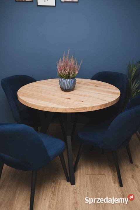 Stół okrągły drewniany Stół nowoczesny 100cm pomorskie