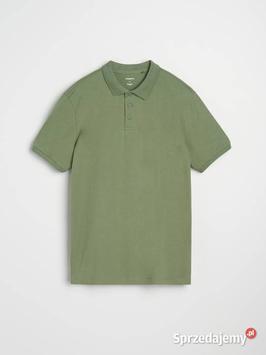 zielona koszulka męska polo Sinsay Rozmiar XL Olkusz