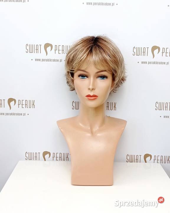 Krótka blond peruka syntetyczna Staszów sprzedam