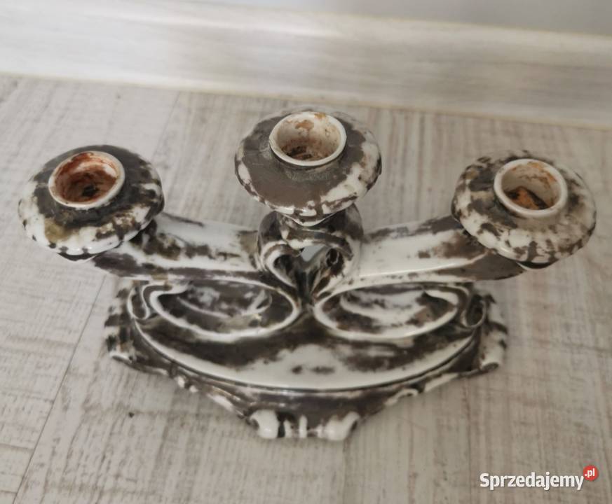 Stary zabytek świecznik porcelanowy Bavaria sprzedam