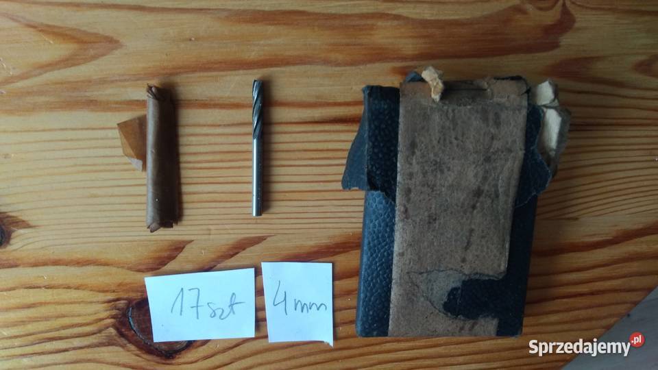 Frez palcowy fi 4 NFPa 4 HSS 17 sztuk komplet