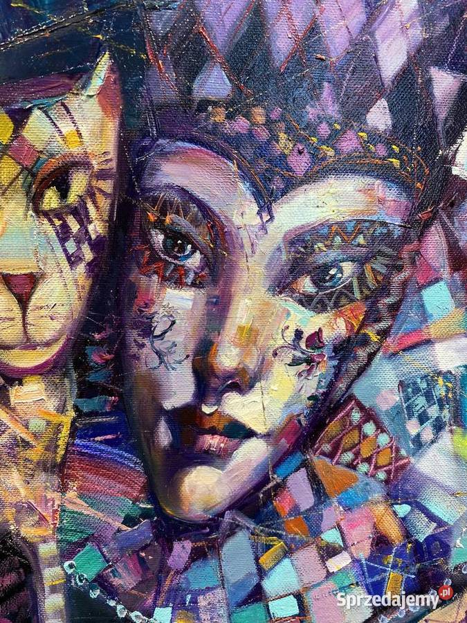 Pitsko Giennadij Tajemnica 100x100 obraz olejny Rumia sprzedam