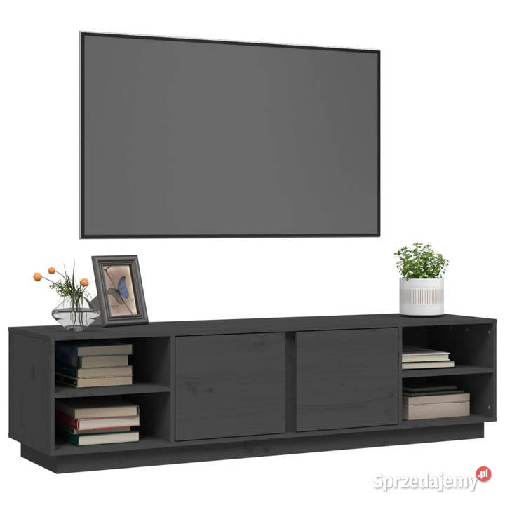 Szafka pod telewizor szara 156x40x40 lite drewno mazowieckie Warszawa
