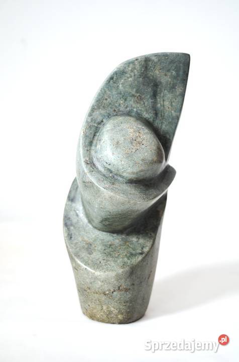 Rzeźba z kamienia Kwiat Modern art zielony sprzedam