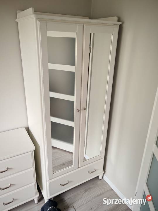 Szafa Ikea Tyssedal biała z lustrem i szufladą sprzedam