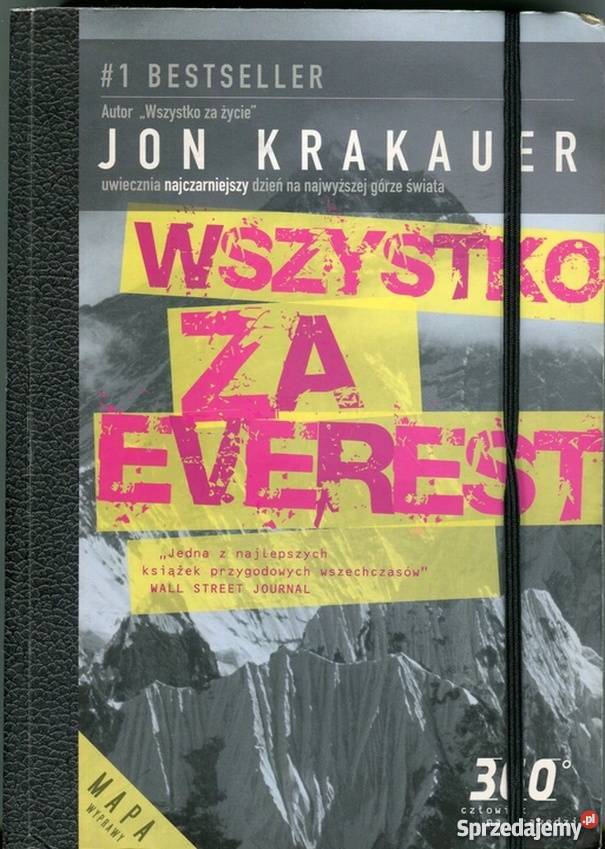 WSZYSTKO EVEREST KRAKAUER JON sport Poradniki, albumy i reportaże Lublin