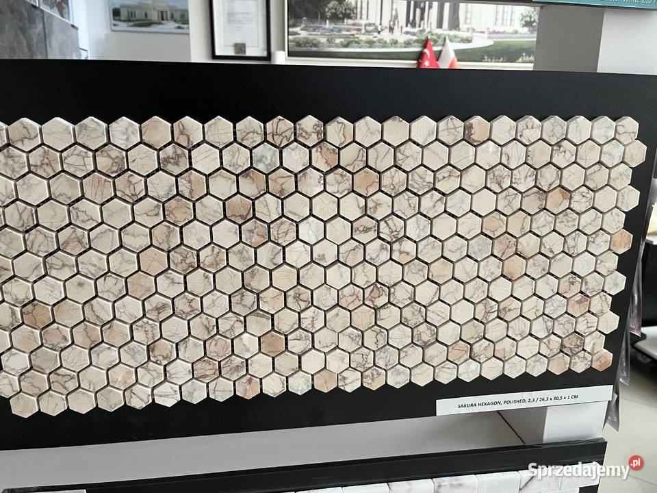 Mozaika HEXAGON SAKURA MARMUR Warszawa