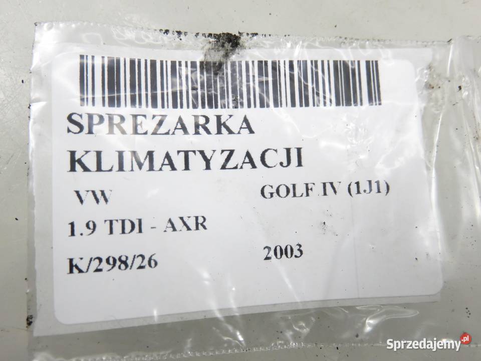 KOMPRESOR KLIMATYZACJI VW GOLF IV 19 TDI