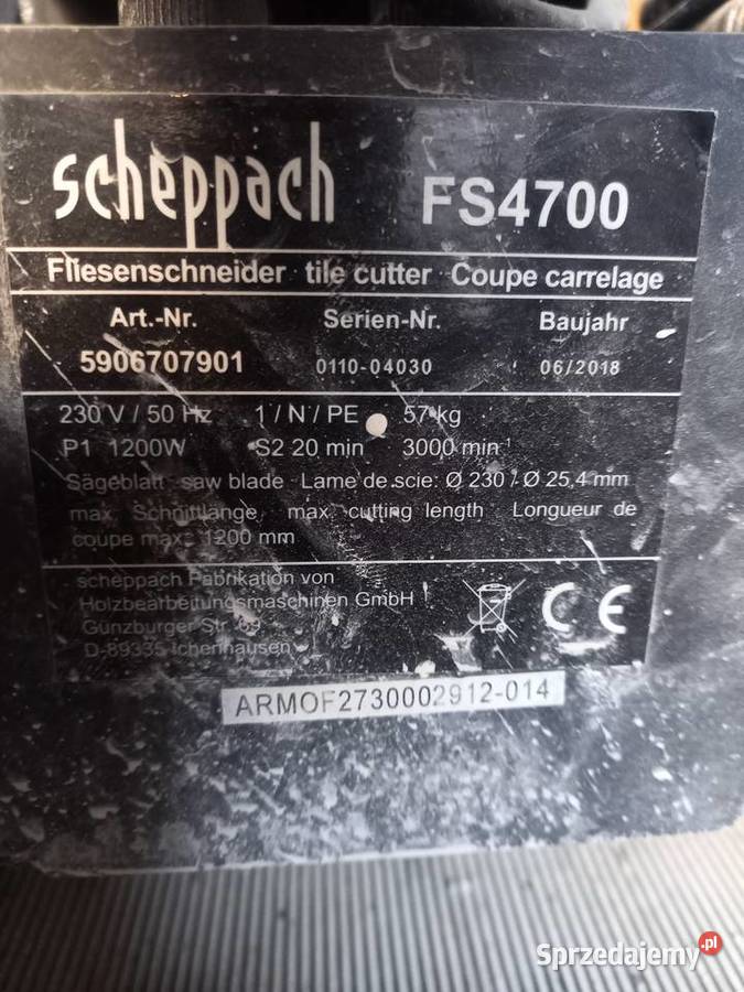 maszynado ciecia plytek 120 kujawsko-pomorskie Włocławek