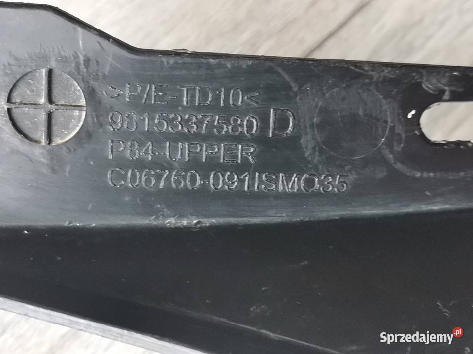 PEUGEOT 3008 5008 II PRAWY ŚLIZG ZDERZAKA PRZÓD Części samochodowe