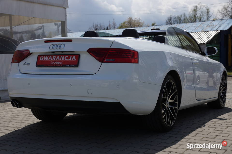 Audi A5 20 TDI CR 177 Cabrio Lift SLine BO Navi Rok produkcji 2012 Nowy Sącz