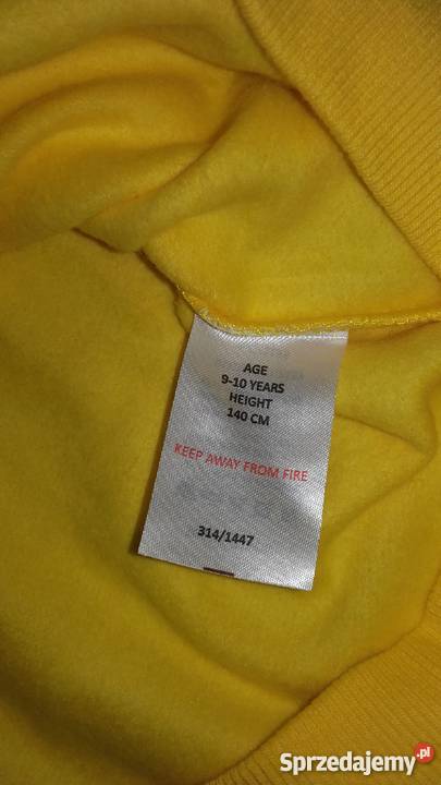 Minionki bluza z kapturem 910 lat 134140 Rozmiar 140 pomorskie