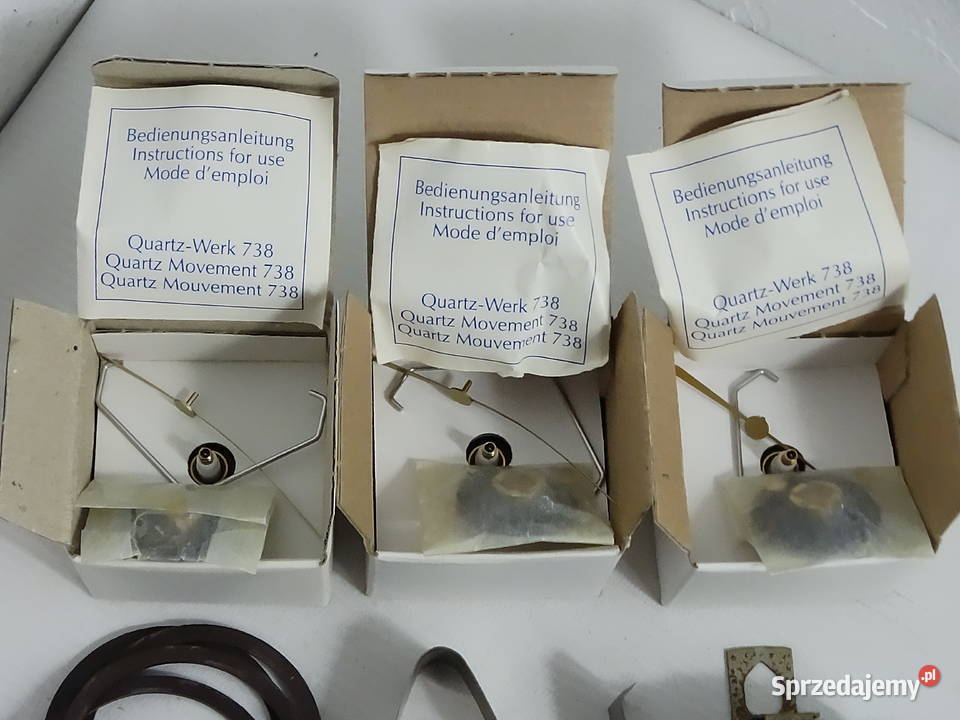 Duży Zestaw Części do Zegarów Mechanizmy Selva lubelskie Biłgoraj