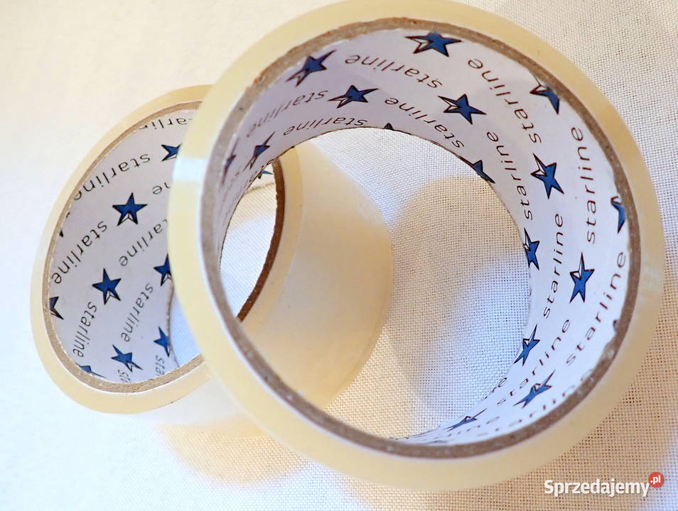 Taśma klejąca pakowa bezbarwna 40m Mocny śląskie Siewierz