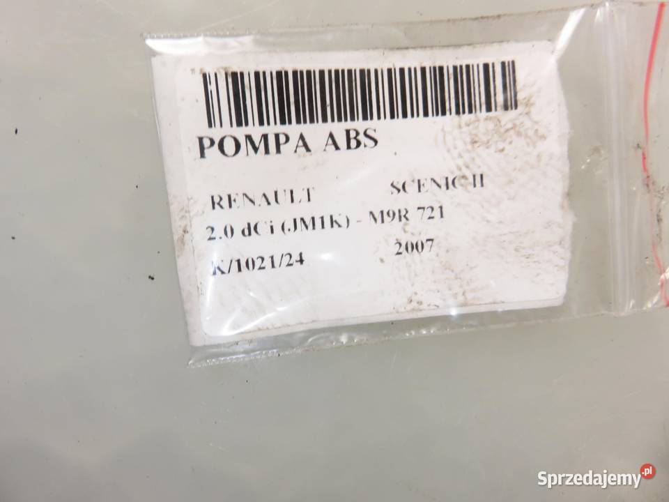 POMPA ABS RENAULT SCENIC II 0265950454 małopolskie