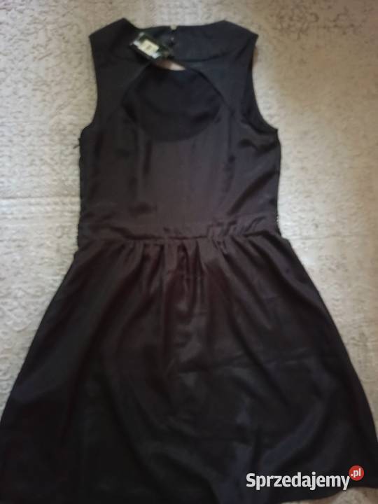 szara sukienka z metalicznymi koralikami śląskie Częstochowa