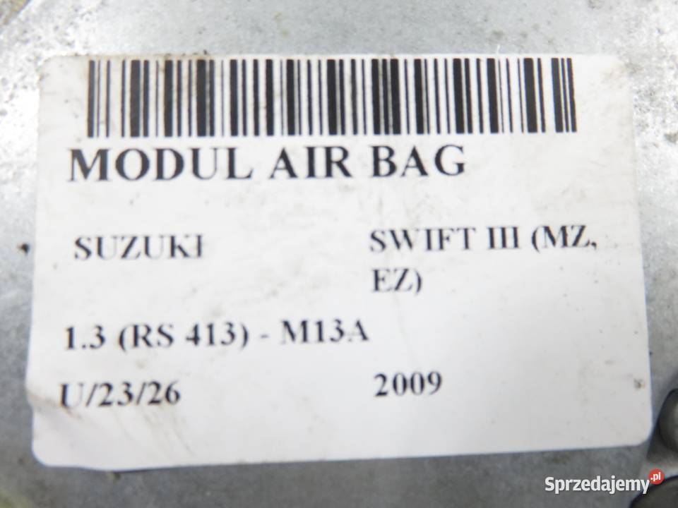 MODUŁ AIRBAG SUZUKI SWIFT MK6 3891062J12000 sprzedam