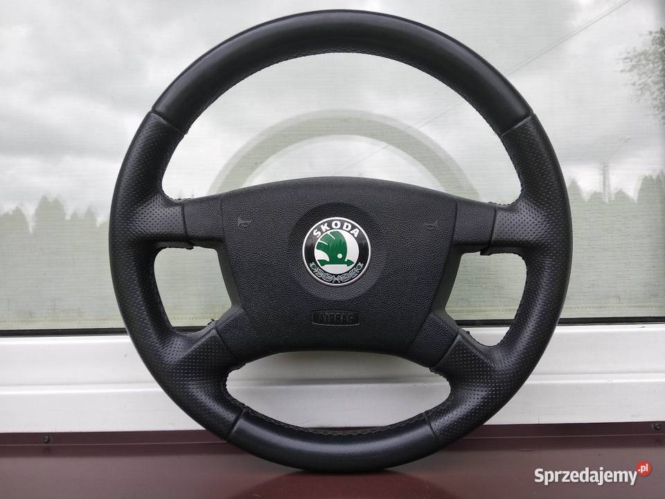 Skoda Fabia I 1 6Y kierownica skórzana skóra łódzkie Sieradz