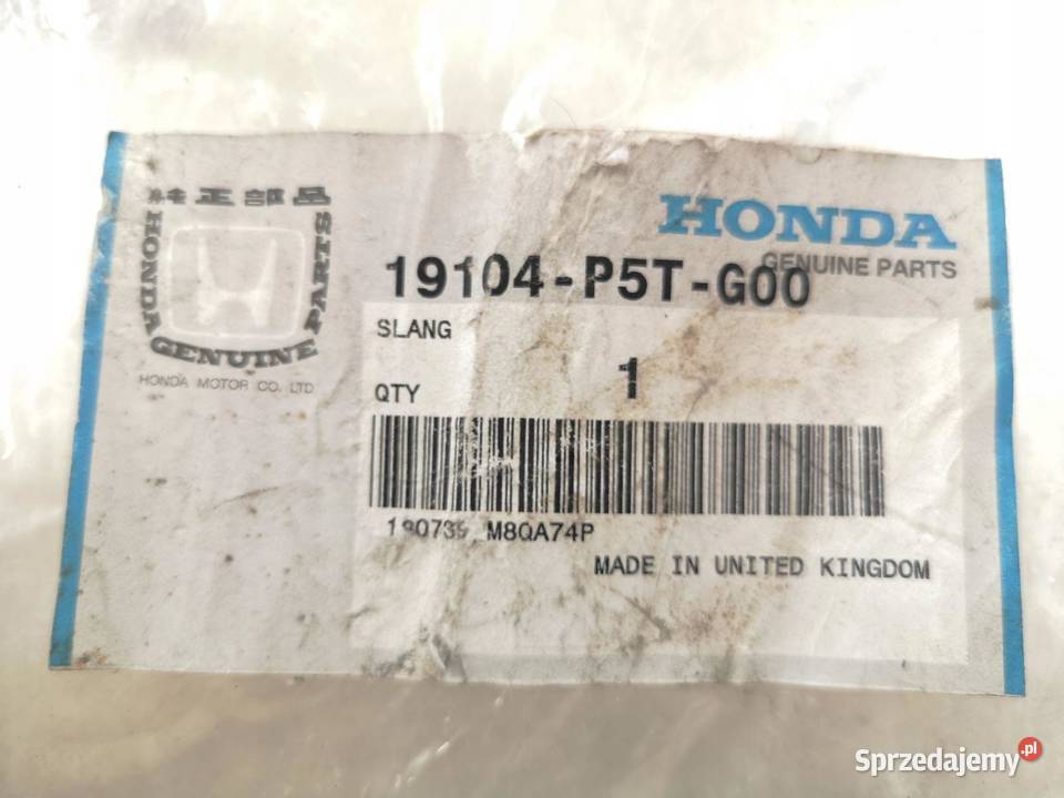 RURKA ODPOWIETRZENIA WODY HONDA ACCORD 20 ITD 96 Węże chłodnicy